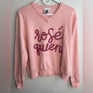 Women’s Queen of Sparkles Sweater Rosé Queen